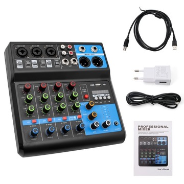 Система микширования звуковой карты Mini DJ, 5-канальный микшер