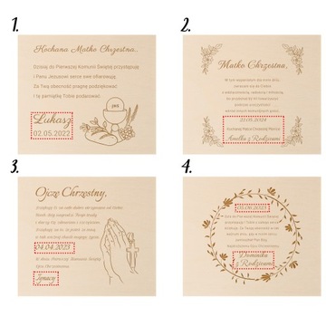 Благодарственная открытка крестным родителям за причастие