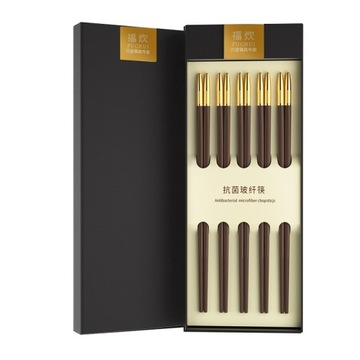 Elegancki Zestaw 10 par pałeczek do Sushi Pudełko