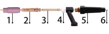 НАБОР ДЛЯ TIG СВАРКИ AC/DC ДЕРЖАТЕЛЬ SR 17 18 26