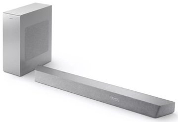 Soundbar Philips z subwooferem 3.1 SREBRNY DOLBY ATMOS DTS Bluetooth HDR10+
