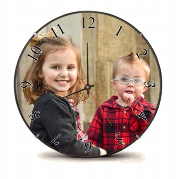 Большие часы с логотипом компании и вашим текстом Подарок.