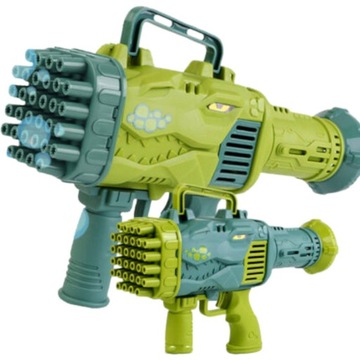 PISTOLET DO BANIEK MYDLANYCH BAZOOKA 32 OTWORY NA BATERIE TACKA PŁYN DINO