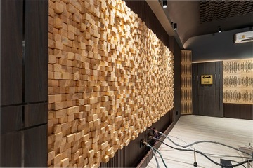 Деревянный акустический диффузор 