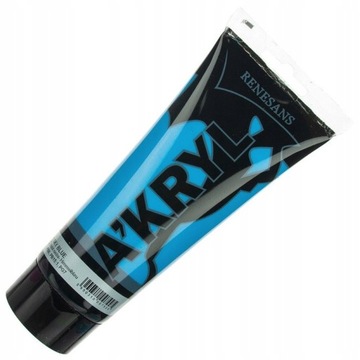 Farba akrylowa 200ml, błękit, Renesans, NR 19