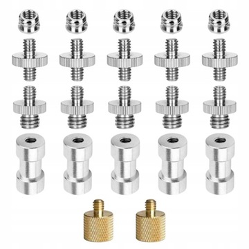 1/4-20 do 3/8-16 Zestaw adaptera gwintowanego