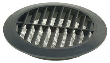 KRATKA WENTYLACYJNA OKRĄGŁA Z SIATKĄ PCV FI 125 MM