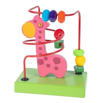Przeplatanka edukacyjna drewniana dla dzieci Żyrafa SMILY PLAY
