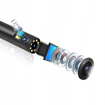 ИНСПЕКЦИЯ Камера Мастерская Эндоскоп Две камеры 2k 1440p 5M 7LED QHD