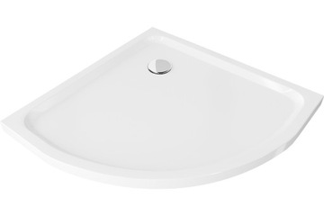 MEXEN SLIM BRODZIK AKRYLOWY NISKI PÓŁOKRĄGŁY 90 x 90 CM + SYFON