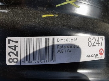 4X RÁFKY OCELOVÉ 6JX16 VW GOLF 7 SKODA OCTAVIA III SEAT LEON AUDI A3 8V