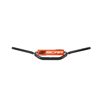 SCAR RACING KIEROWNICA Z POPRZECZKĄ 28,6MM MODEL RC BEND KOLOR CZARNY