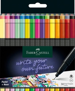 Cienkopis kreślarski Faber-Castell 30 szt. 0,4 mm