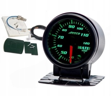 WSKAŹNIK ZEGAR TEMPERATURA WODY 52mm 7 KOLORÓW SM