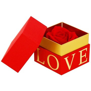 ПОДАРОЧНАЯ КОРОБКА ВЕЧНАЯ РОЗА НА ДЕНЬ СВЯТОГО ВАЛЕНТИНА КРАСНАЯ НА ДНИ РОЖДЕНИЯ ЖЕНСКИЙ ДЕНЬ