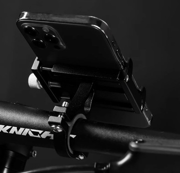 UCHWYT ROWEROWY NA TELEFON NA ROWER KIEROWNICĘ ALU MOCNY DO ROWERU NA MOTOR