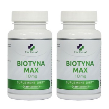 BIOTYNA MAX 10 mg włosy, skóra, paznokcie 240 tabletek