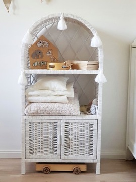 ПЛЕТЕНЫЙ ЯЩИК, БЕЛАЯ ПОЛКА ДЛЯ ШКАФА