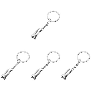 4pcs zęby brelok dentysta łańcuch kluczowy