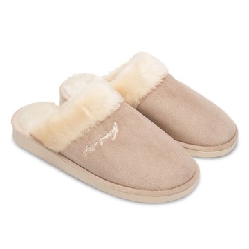Kapcie laczki pantofle damskie METEOR NATURAL STYLE NS-080 BEŻOWE 40