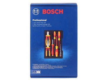 ZESTAW 7 NARZĘDZI IZOLOWANYCH SZCZYPCE KOMBINERKI WKRĘTAKI NÓŻ VDE BOSCH