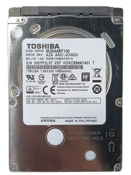 DYSK TWARDY HDD TOSHIBA 1TB 2,5