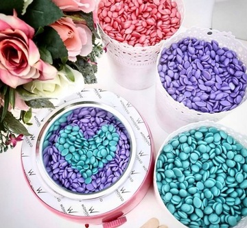 DEPILACJA Podgrzewacz lotion WOSK Twardy Lavender