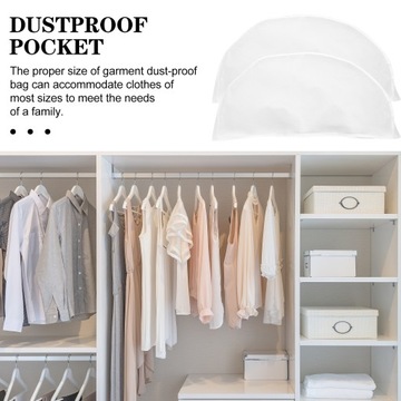 ПРОЗРАЧНАЯ ПОКРЫТИЯ ОДЕЖДА ЗАЩИТНЫЕ СУМКИ БЕЛЫЙ 5