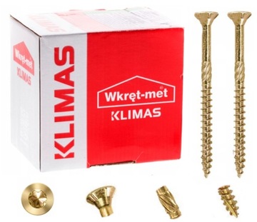 WKRĘTY 4,5X60 MM CIESIELSKIE DO DREWNA TORX 250SZT