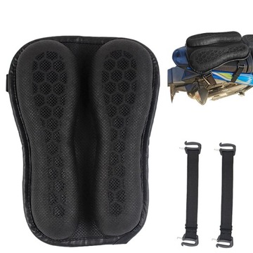 Подушка сиденья для мотоцикла Удобная, эргономичная амортизирующая подушка, черная