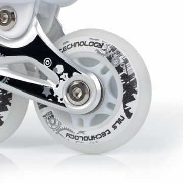 NILS SKATES 4IN1 WHITE LED S(31-34) NH10905 РОЛИКОВЫЕ КОНЬКИ LED КОНЬКИ