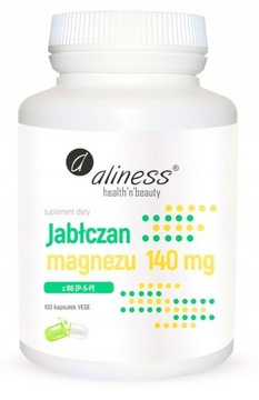 Jabłczan magnezu 100 VEGE kapsułek ALINESS