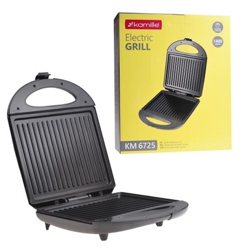 GRILL ELEKTRYCZNY SKŁADANY OPIEKACZ DO KANAPEK TOSTER KAMILLE