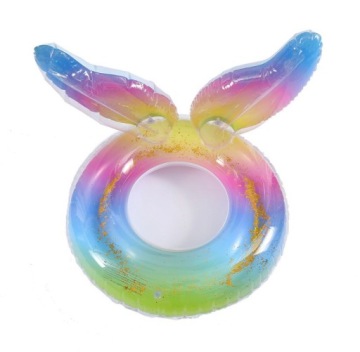 Надувной матрас для плавания с хвостом русалки для бассейна и пляжа для детей 70 см