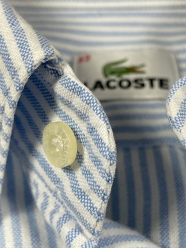 Lacoste koszula męska unikat paski logo klasyk XL