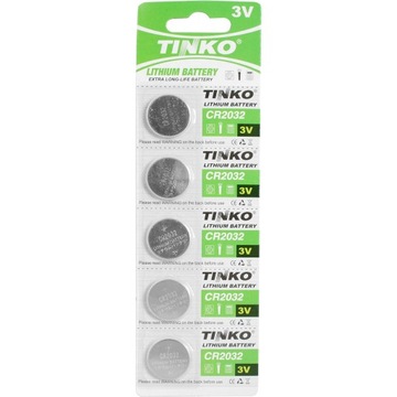 MOCNE BATERIE LITOWE ORYGINAL TINKO 3V CR 2025 X5