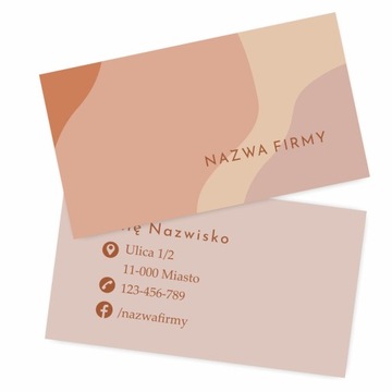 Wizytówki, gotowy projekt 500 szt