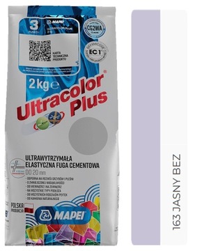 MAPEI FUGA Ultracolor Plus 163 JASNY BEZ 2kg