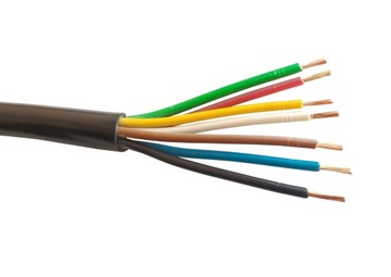 Przewód YLY-s 7x1 kabel 7 żyłowy 7żył gruby 7x1mm2 do przyczepy YLYs 7x1,0