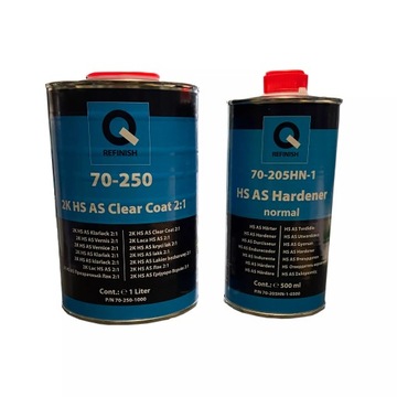 lakier bezbarwny q-refinish 70-250 HS 1L+utw