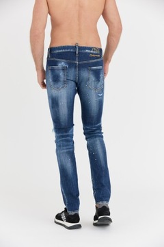 DSQUARED2 Granatowe jeansy męskie COOL GUY r 52