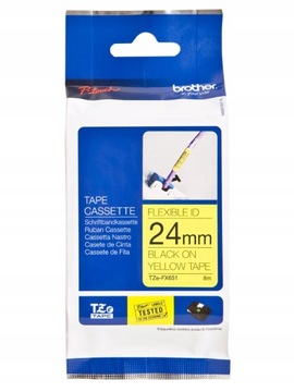 TZe-FX Ленты для печати Brother 24 мм х 8 м черные