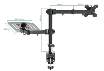 Универсальный держатель для монитора и ноутбука 2 в 1