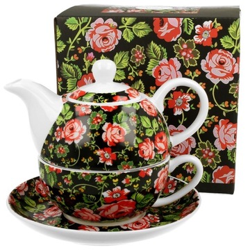 Dzbanek PORCELANOWY krakowski róże PREZENT 350ml