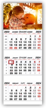 ТРОЙНОЙ календарь с ВАШИМ фото на 2024 год.
