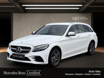 Mercedes Klasa C W205 Kabriolet Facelifting 1.5 200 184KM 2019 Mercedes-Benz C 200 Salon Polska, AMG Line 4x4, LE
