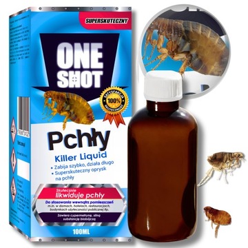 ONE SHOT OPRYSK NA PCHŁY SILNY ŚRODEK NA PCHŁY KONCENTRAT NA PCHŁY 100ML
