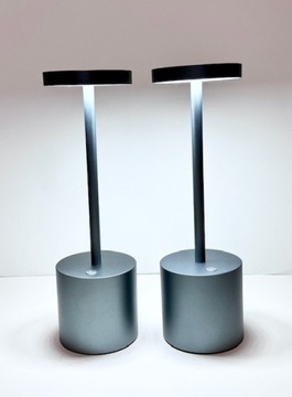 2 x Lampa stołowa biurkowa LED bezprzewodowa ściemnialna USB