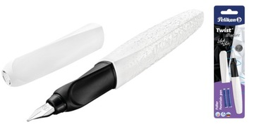 Pióro Wieczne Pelikan Twist M P457 Białe White Structure + 2 Naboje 824637