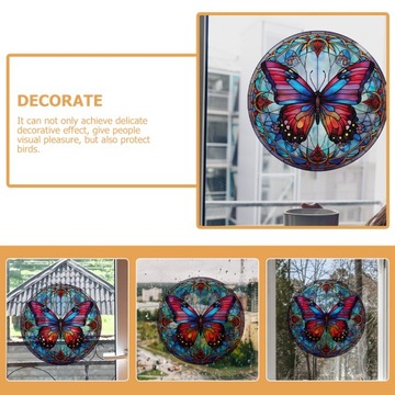 2 шт., НАКЛЕЙКА НА ОКНО, ПРЕДОТВРАЩАЮЩАЯ СТОЛКНОВЕНИЯ, КРУПНЫМ ПЛАНОМ